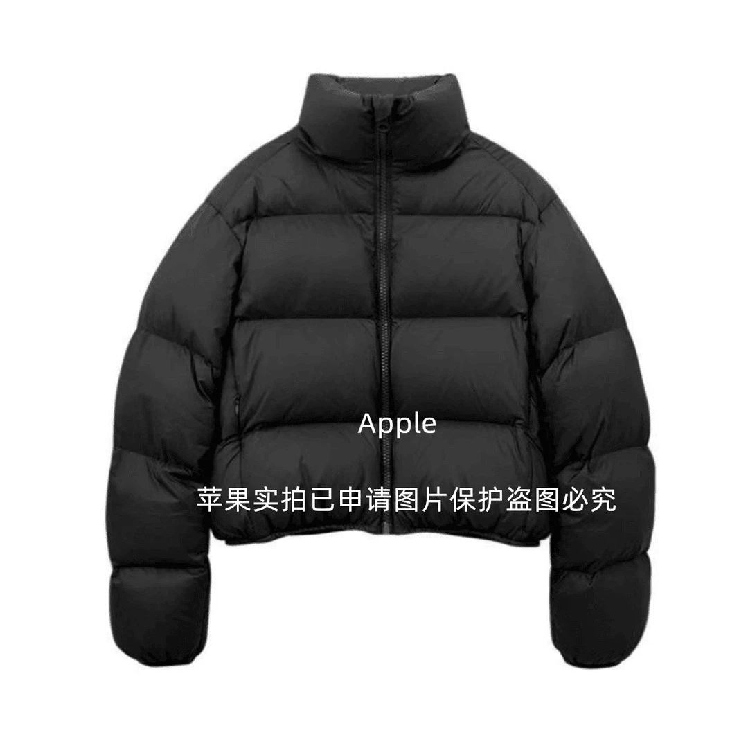 【苹果推荐】秋冬新款短款新国标90白鸭绒肯豆风羽绒服