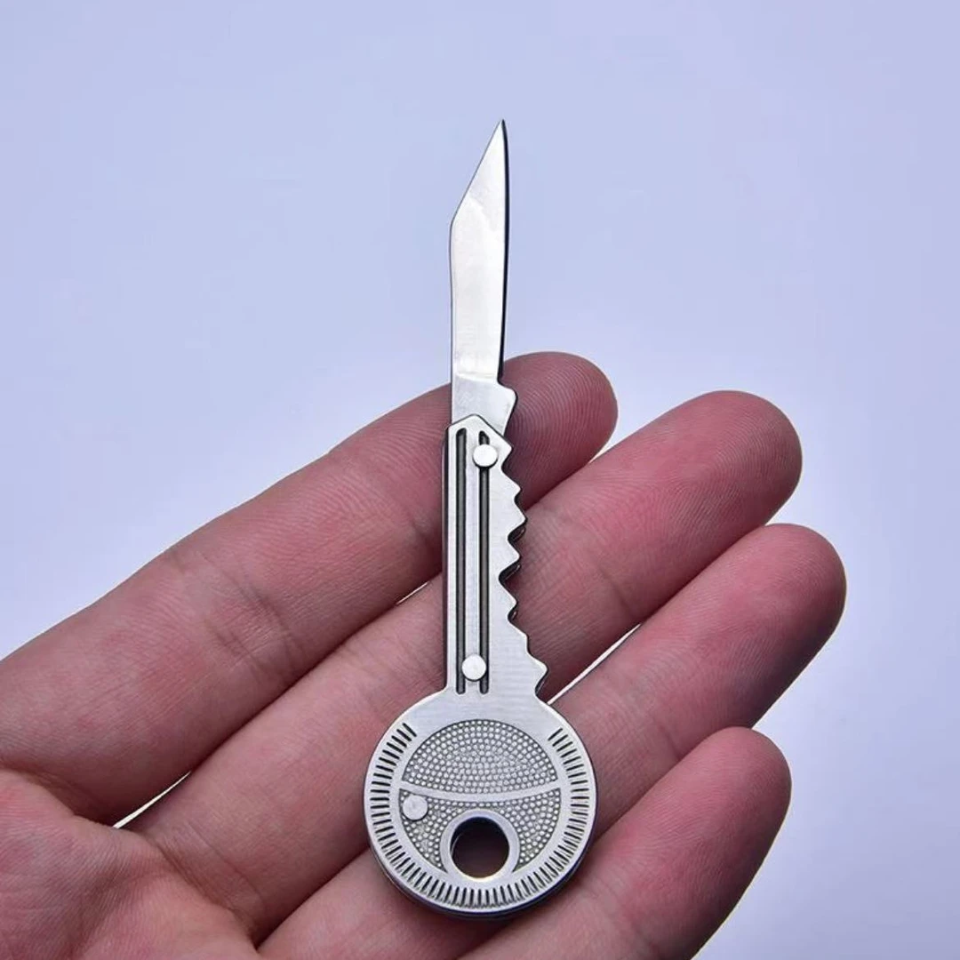 钥匙扣小刀可折叠随身迷你挂件袖珍edc工具不锈钢开箱拆快递小刀
