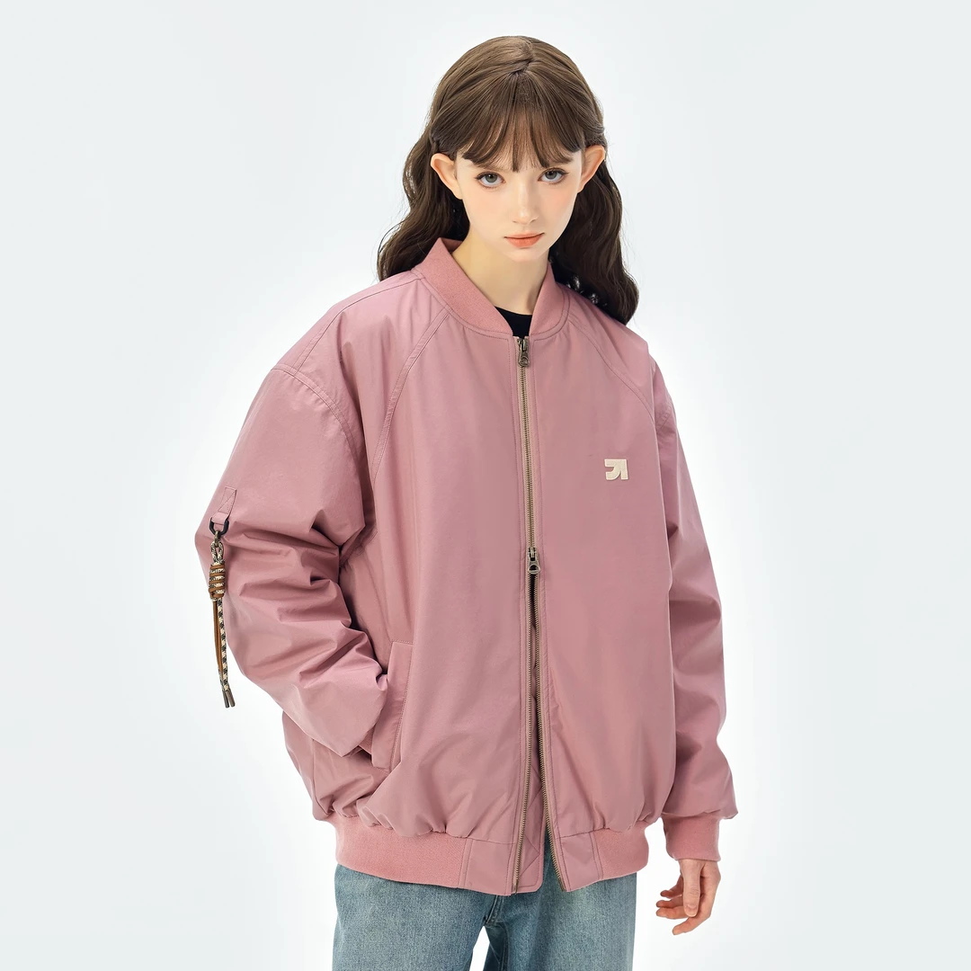 KXLFCHN空穴来风 麻绳设计飞行员夹克棉服男女冬季加厚棒球服棉衣