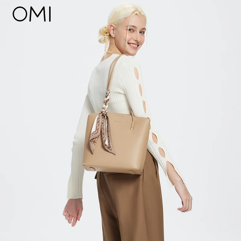【新品上市】欧米OMI托特包2024新款夏时尚简约高级手提包包女包