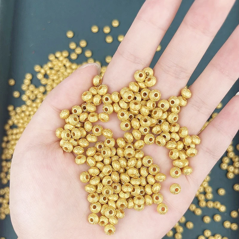 6mm珠子手工编织串珠保色隔珠混批DIY配手绳手链项链定位珠批发