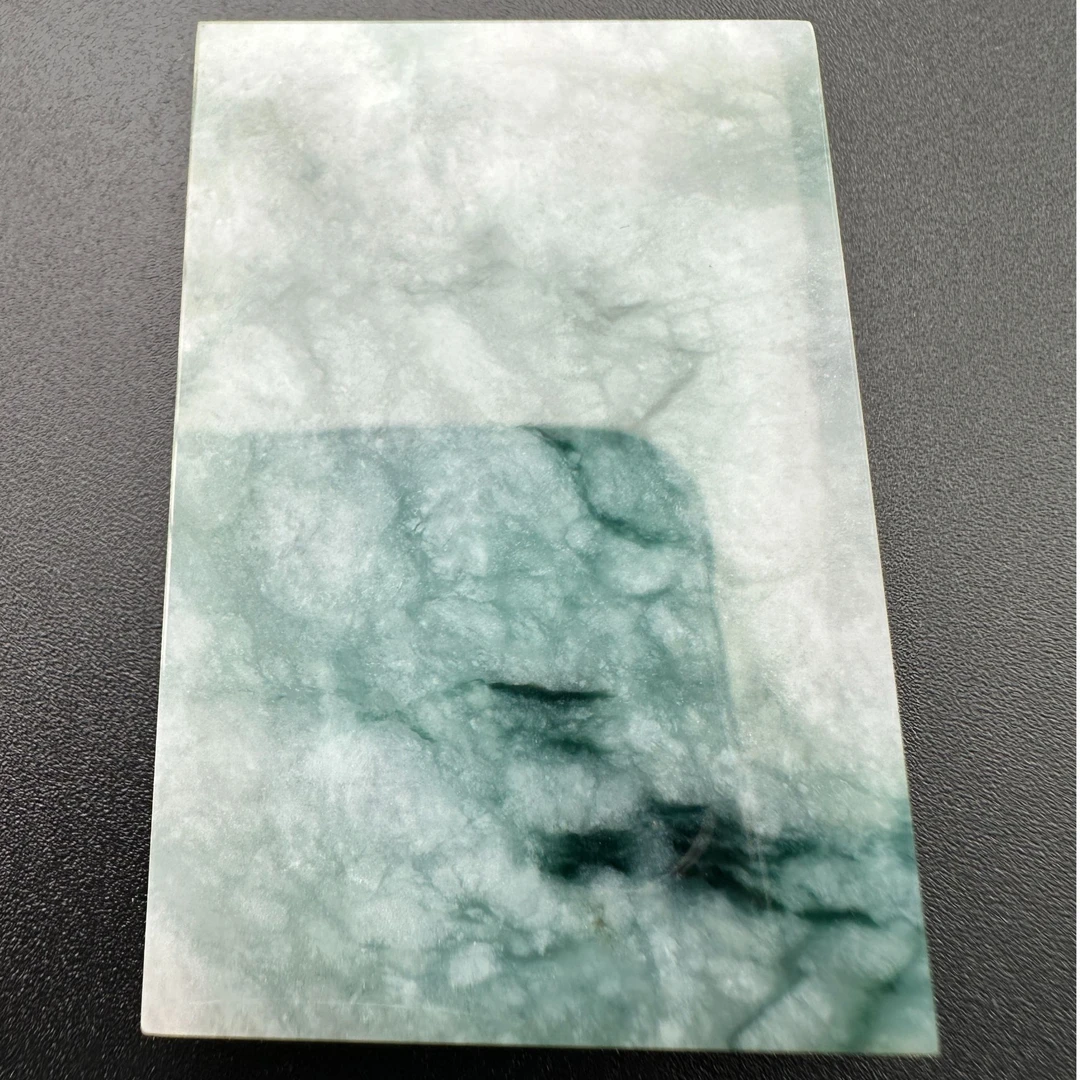 明清老料翡翠山水意境无事牌