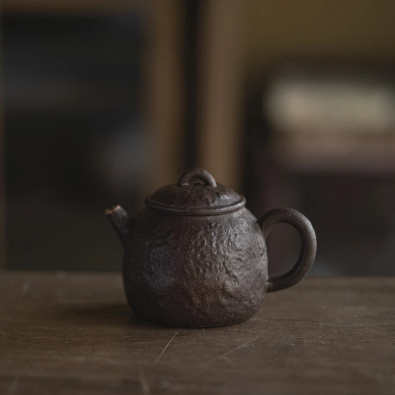 【本朴造物】手捏紫砂茶壶家用室用茶具茶道紫砂茶壶（w0077）