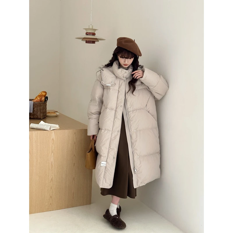 R【锁温“0”负重】冬季羽绒服连帽时尚保暖韩版90绒羽绒服7420
