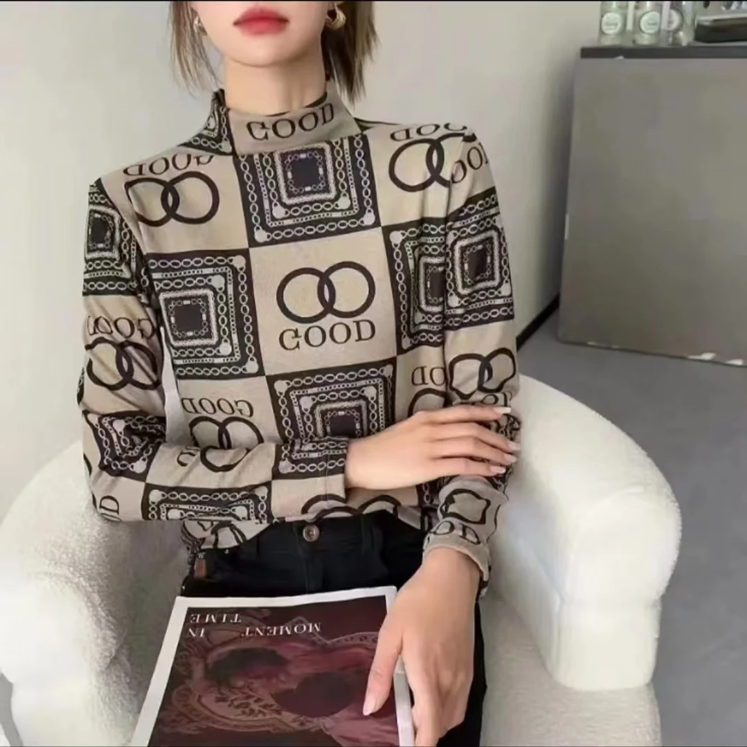 【德绒 】基础不挑人款 秋冬自发热时尚 设计感 简约打打底衫流行