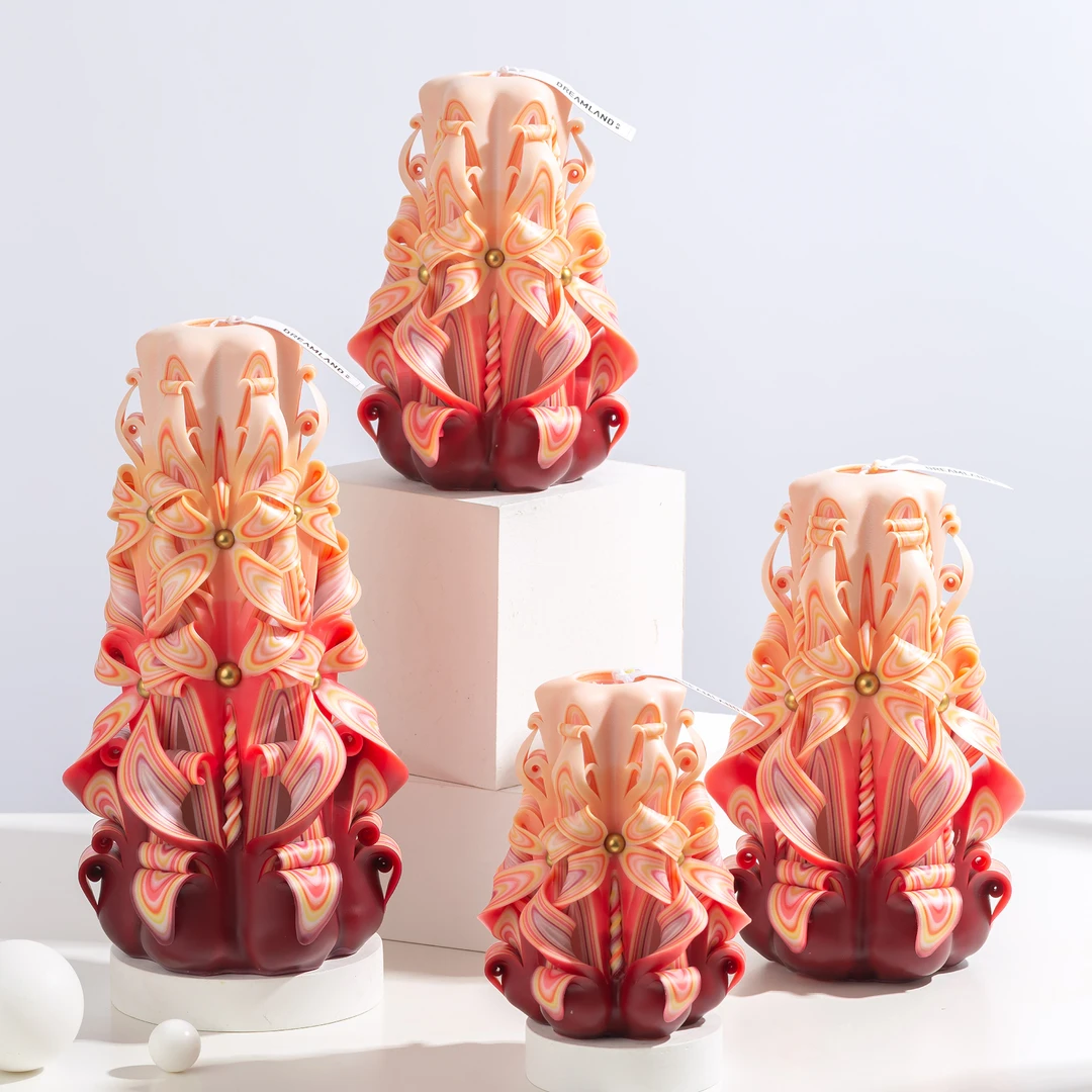 作梦小众香薰雕花雕刻蜡烛摆件新婚生日纪念日氛围感独特情人节