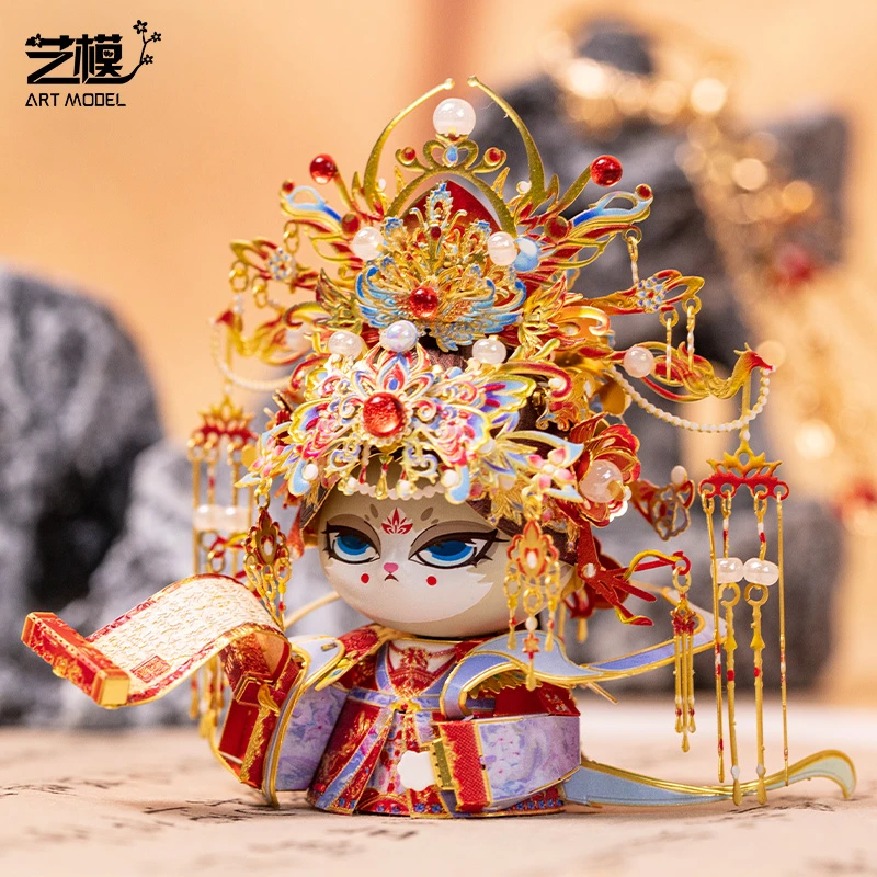 艺模喵之城摆件点翠凤冠女帝金属模型手工潮玩摆件情人节礼物2025