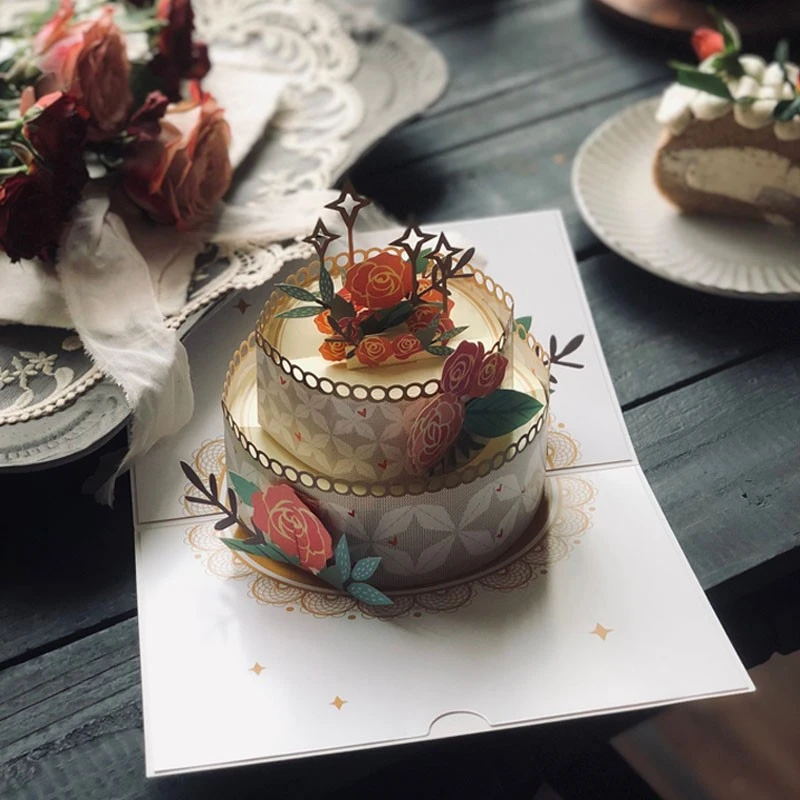 DIY年龄生日贺卡3d立体简约高级感ins风创意精美生日礼物送女朋友