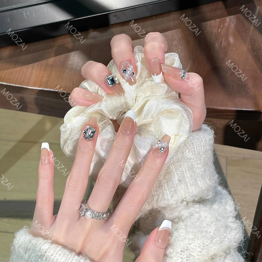 茉哉KK【月牙泉】茉哉纯手工定制美甲可拆卸穿戴甲A1709/A1710