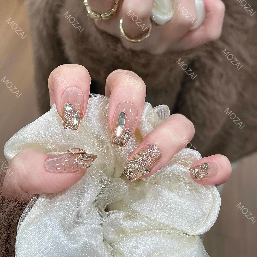 茉哉KK【龙年限定 龙鳞】茉哉纯手工美甲可拆卸A1752/A1753/A1754