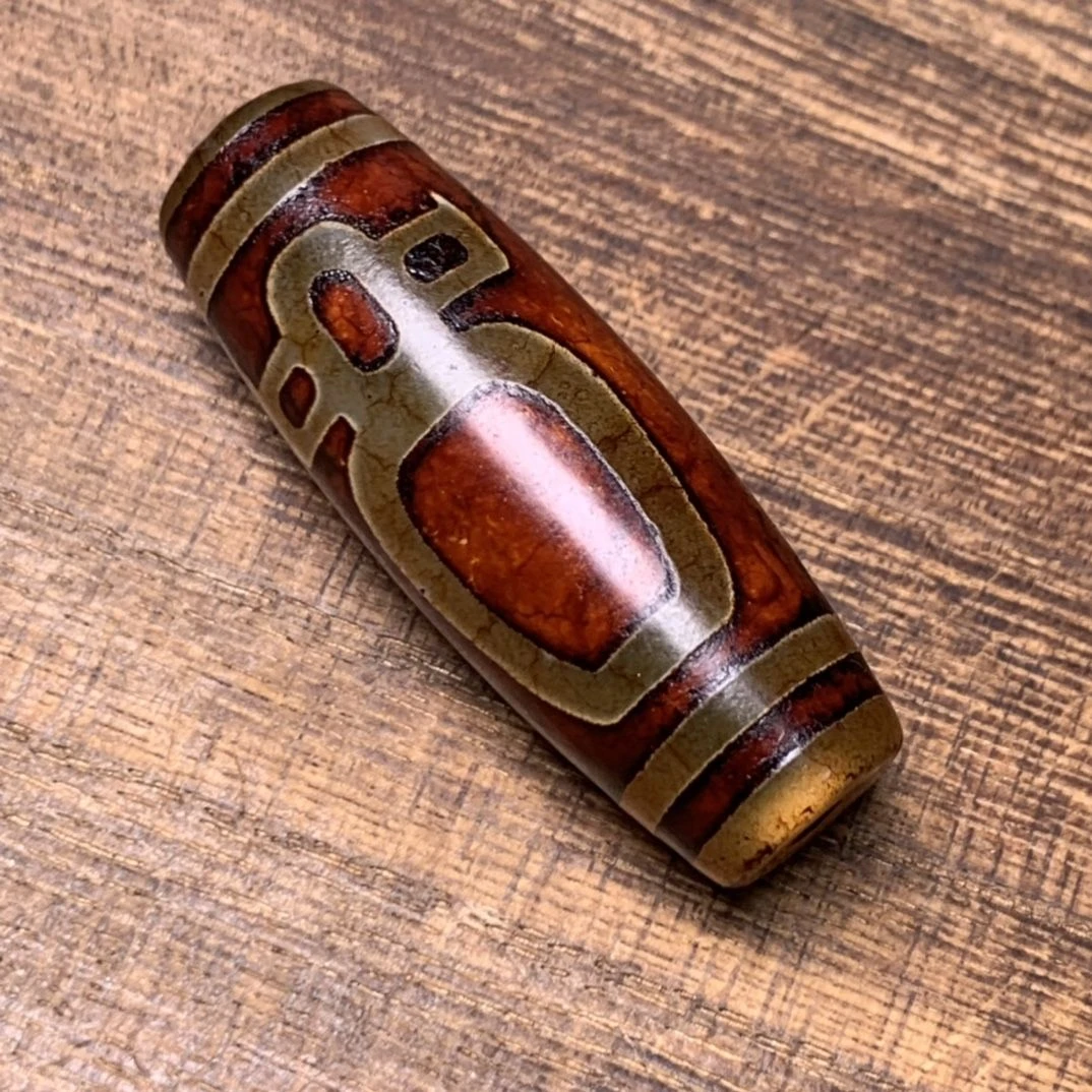 藏传红玛瑙开片财神包浆吊坠男女款玛瑙财神项链饰品男女配饰民族