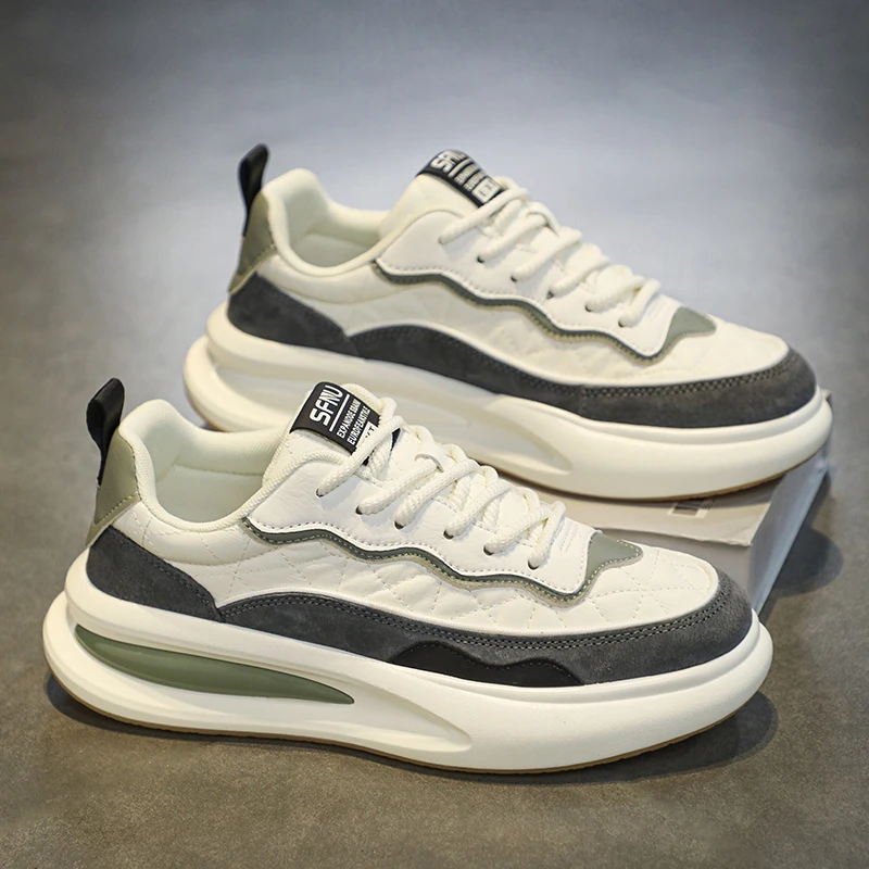 男鞋冬季2023新款运动休闲阿甘鞋男款跑步厚底百搭青少年老爹潮鞋