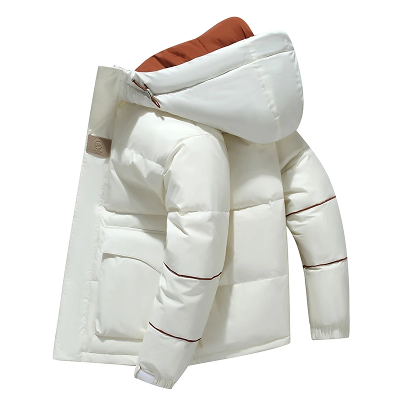 Mexican/稻草人男装正品鸭绒男士时尚羽绒服防风冬季休闲短款外套