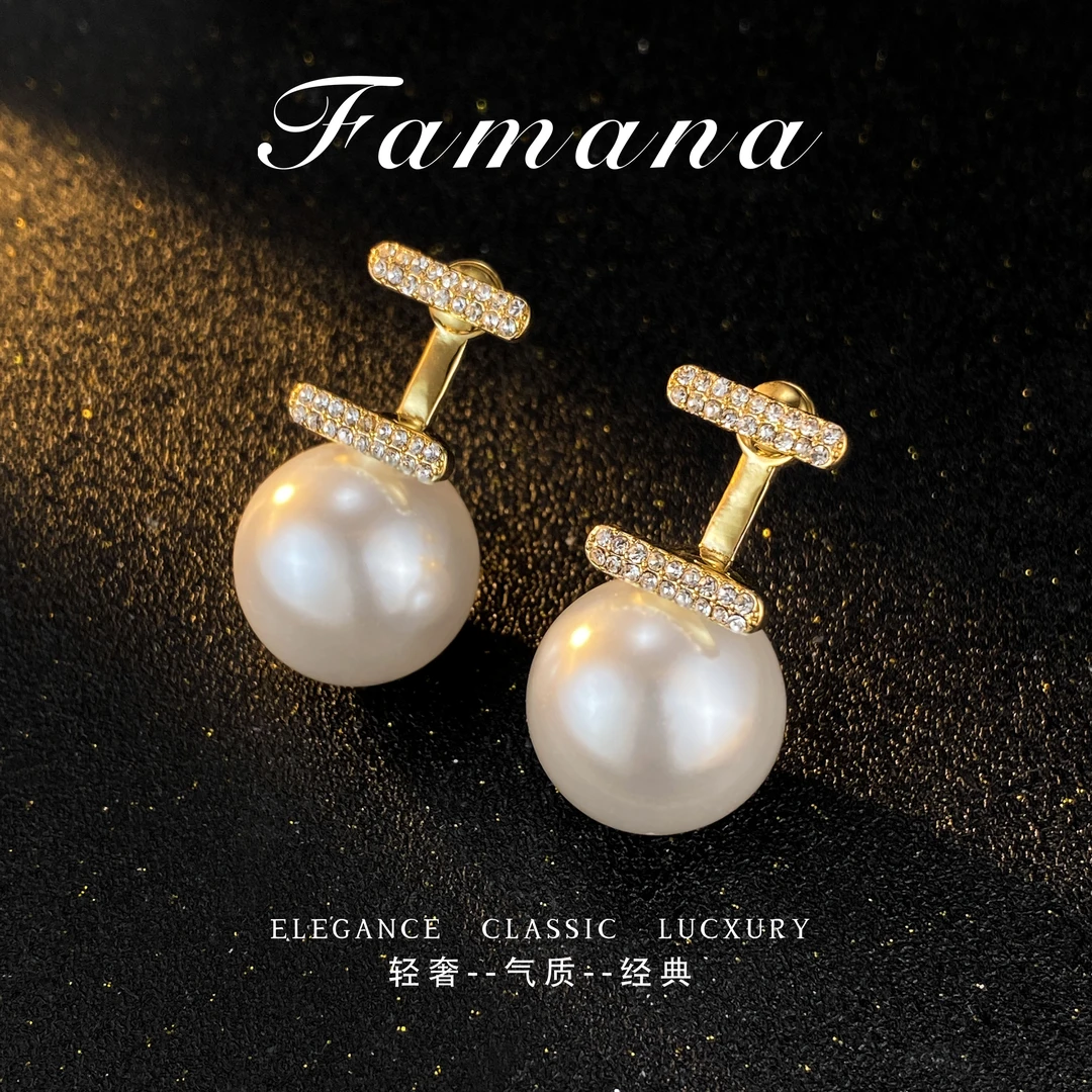 法★Camellia&elegance【925银针】秋冬百搭气质耳钉 MH0173