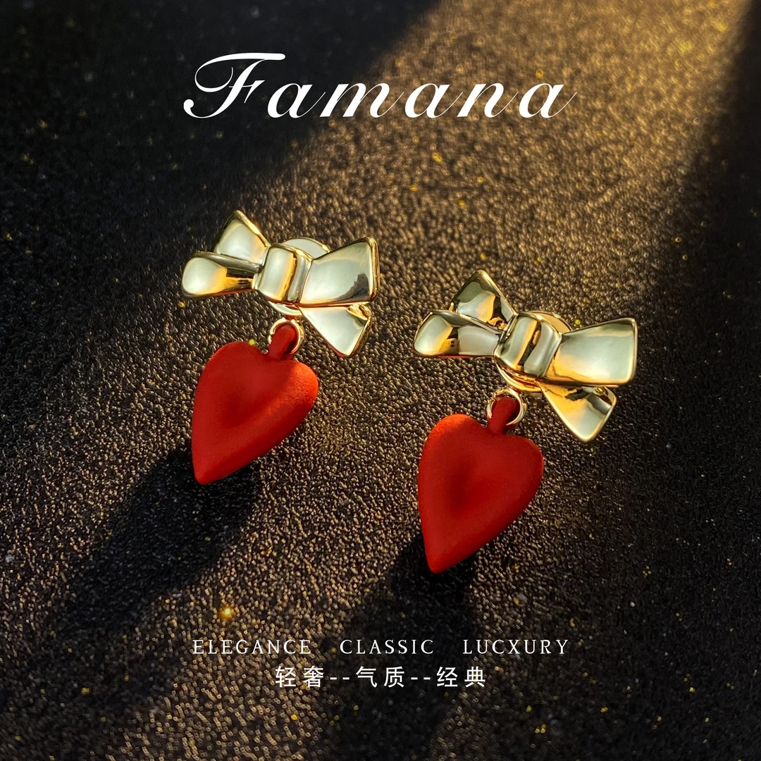 法★Pairs LOVE 情人节限定系列爱心耳钉【925银针】MH1040