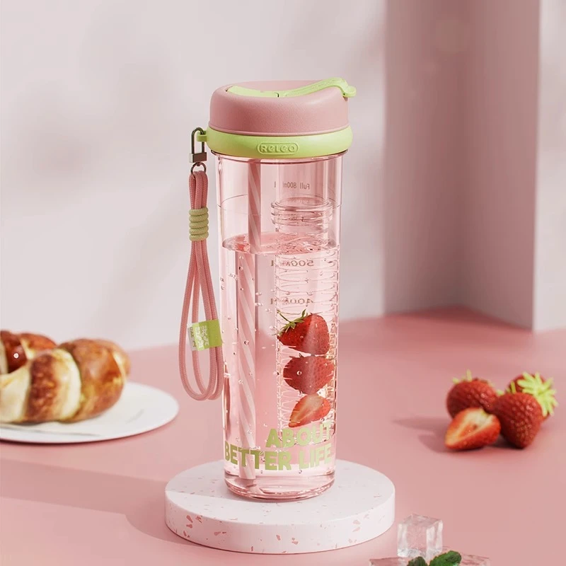 物生物大容量吸管杯女生高颜值Tritan水杯耐高温大人夏季孕妇杯子