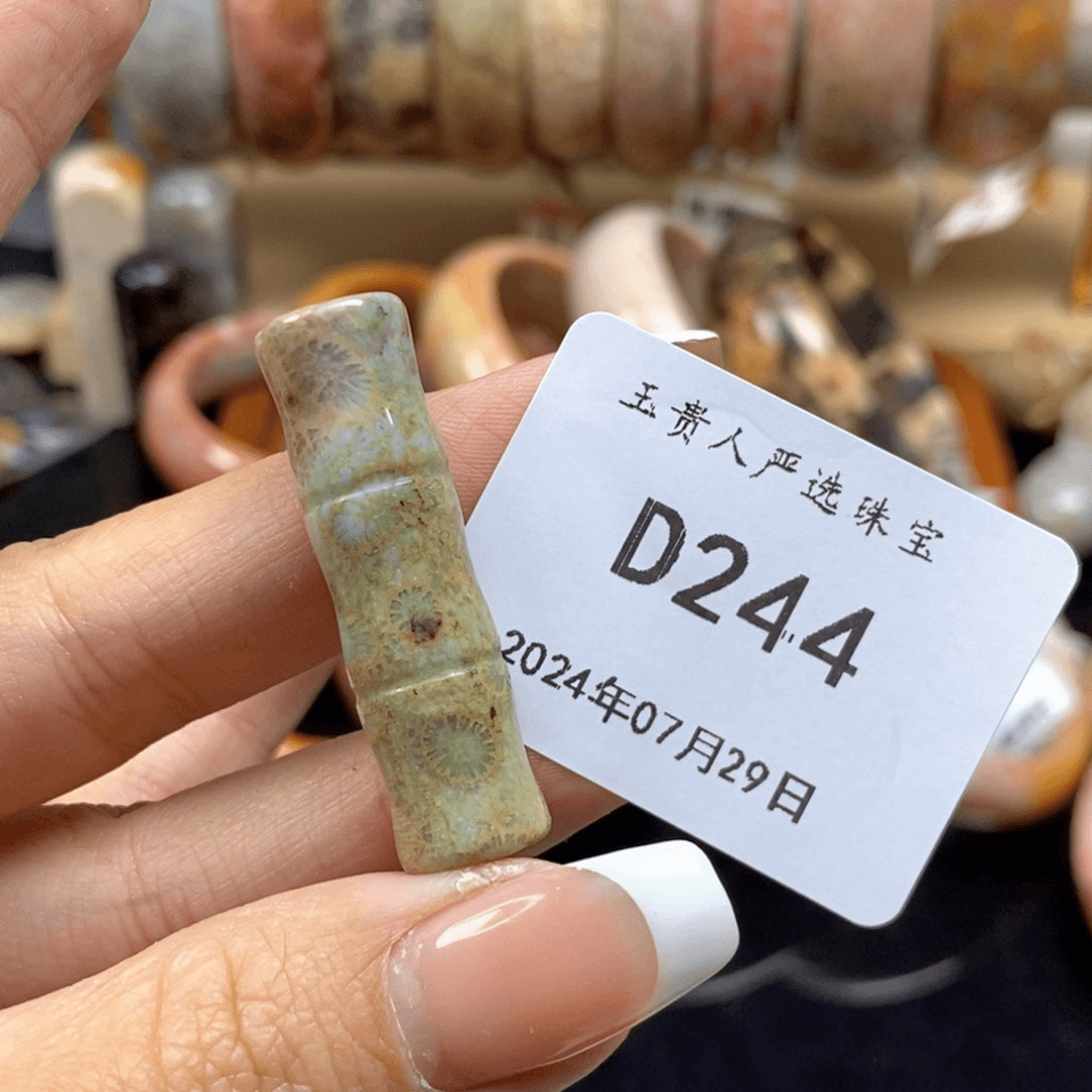 硅化珊瑚（珊瑚玉）手镯未镶嵌244