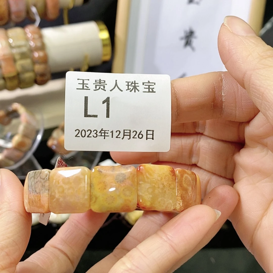 【闪购商品】硅化珊瑚（珊瑚玉）手链未镶嵌1