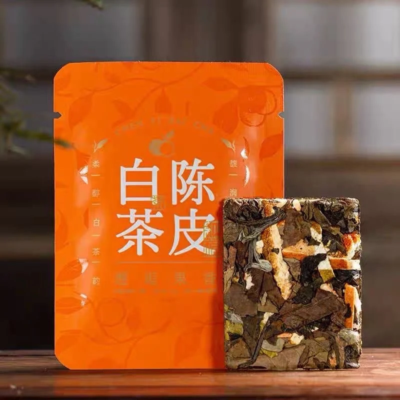 陈皮白茶 福鼎老白茶福建高山老白茶贡眉饼干茶叶新会陈皮 1片1泡