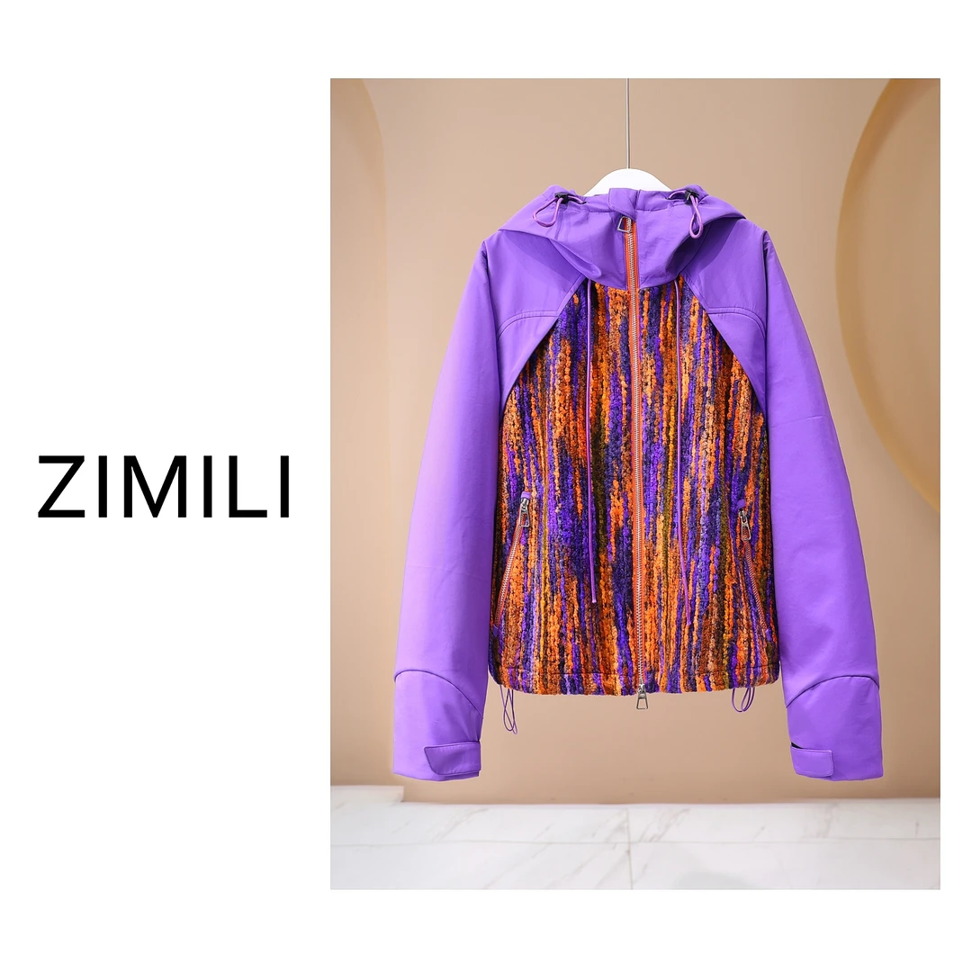 【LIANG哥女装】2024城市户外轻运动系列冲锋衣紫罗兰欧版外套5229