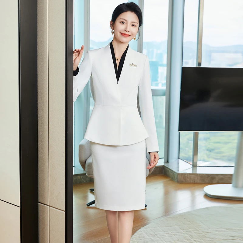 职业西装套装早秋新款修身女神范通勤休闲炸街西服气质工作服9178