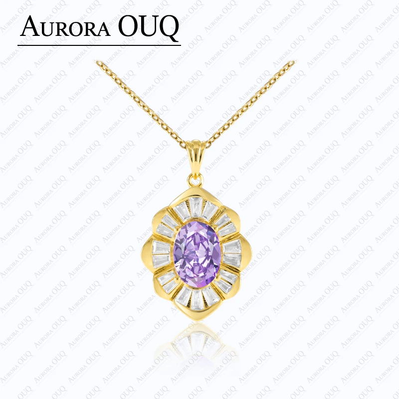 链子925银合成锆石 【琴愿为你】女士时尚百搭项链吊坠ZD140585