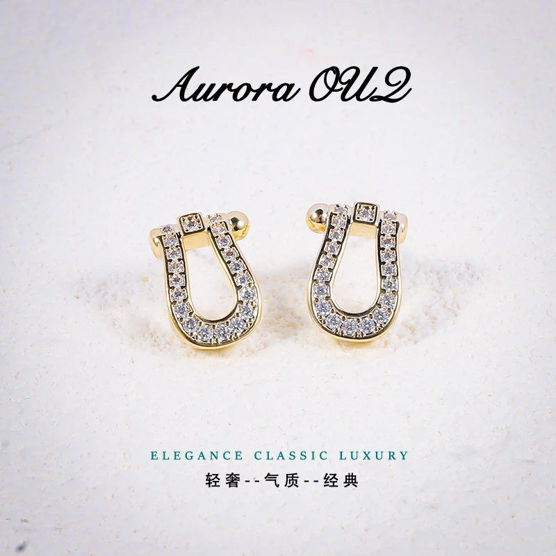合金合成锆石耳饰 【粉丝专享】时尚大气轻奢耳坠YE190308