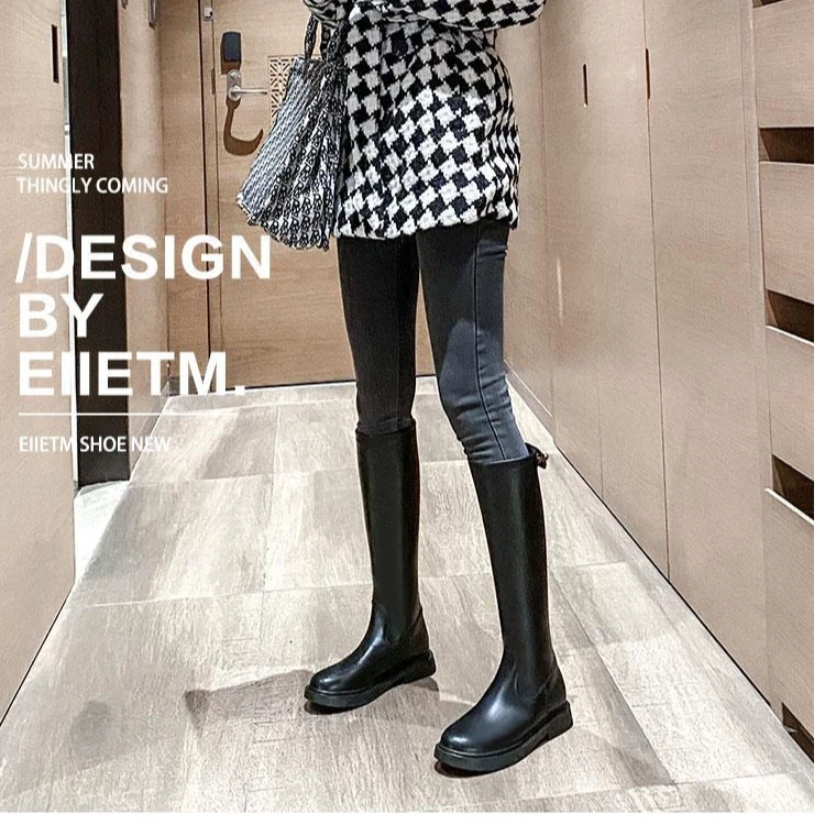 品牌断码清仓专柜正品瘦瘦高筒靴骑士靴