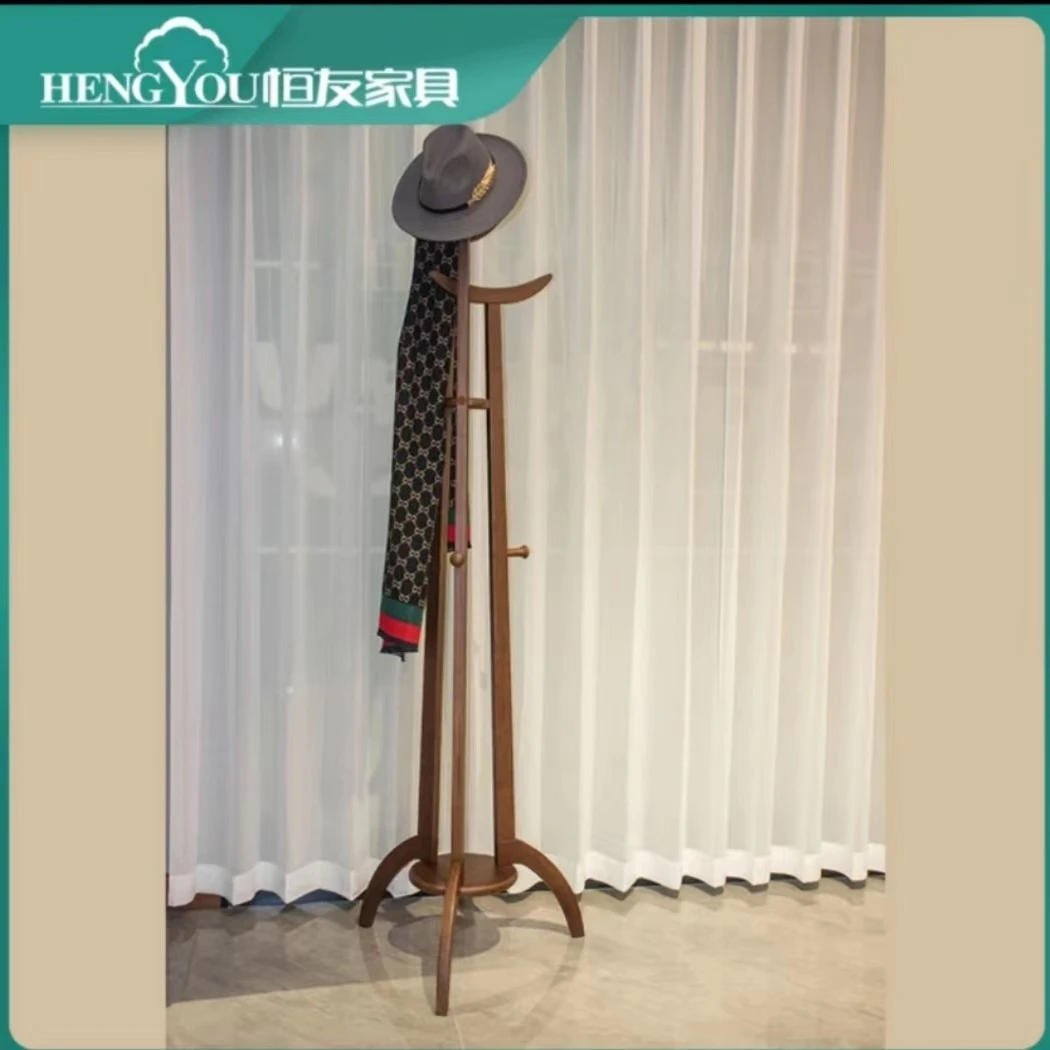 客厅衣帽架实木卧室落地衣架现代创意大衣架AS-02