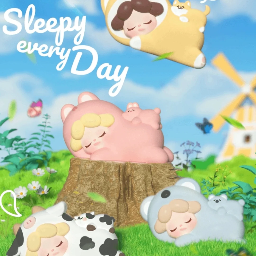 【拆盒】Wendy 萌粒每天都好困趴趴萌粒小摆件潮玩手办【不支持退换】