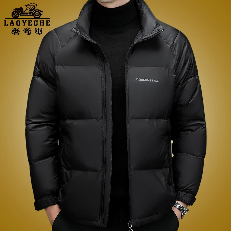 老爷车2023年冬季新款男士棉衣外套立领棉服中青年加厚保暖棉袄男