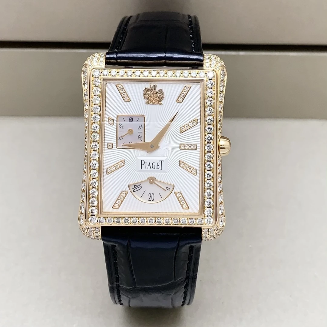 99新 Piaget/伯爵 BLACK-TIE/32*41mm/18k金原钻自动机械女士手表