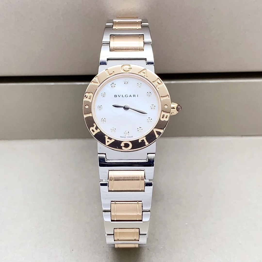 95新 BVLGARI/宝格丽 间金/26mm/石英女表