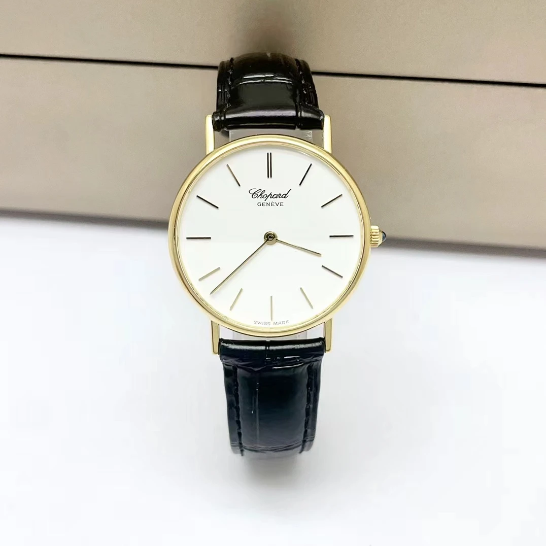95新 Chopard/萧邦 classic/石英/女士腕表/32mm/18k金