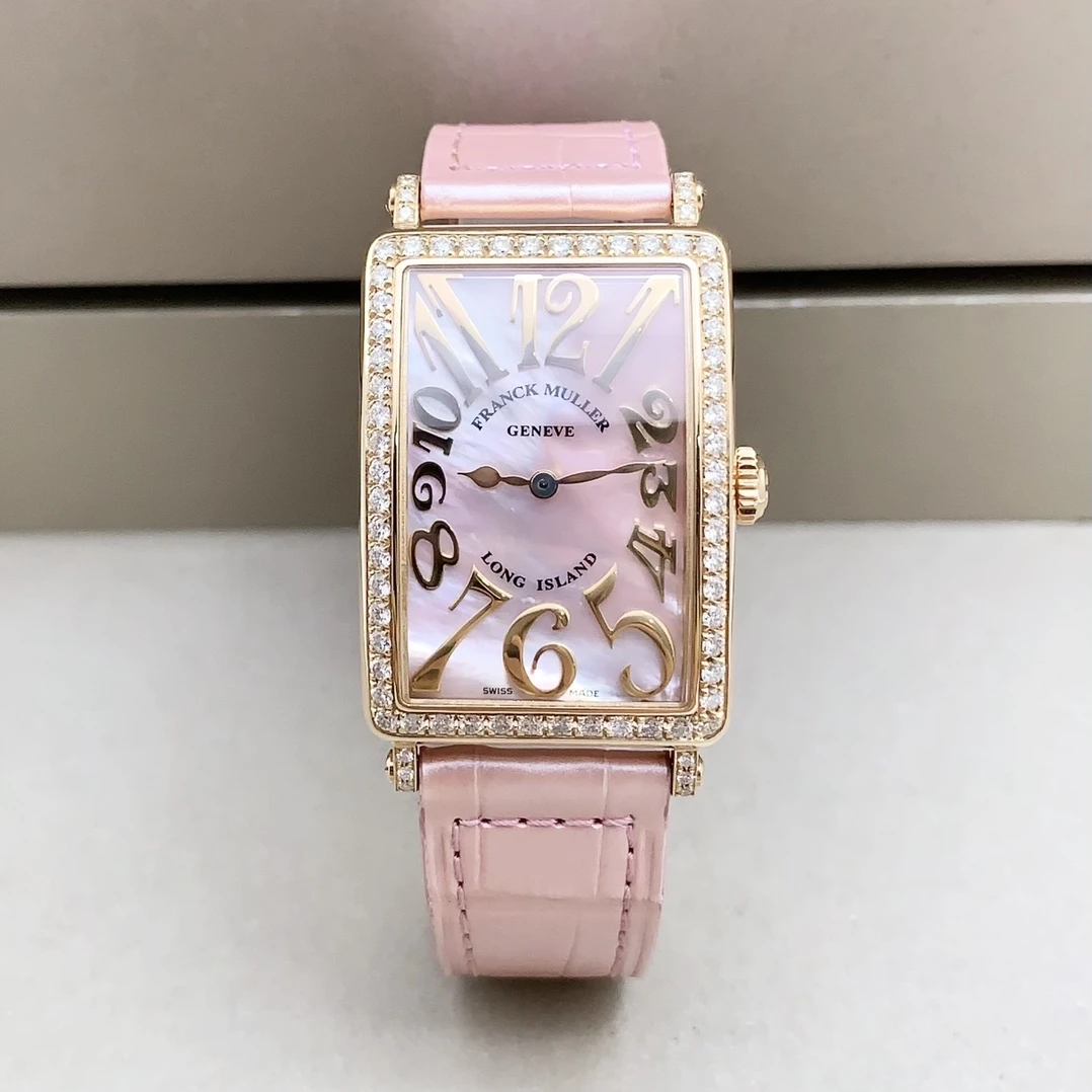95新 Franck Muller/法兰克穆勒 952/18k金原钻/26*44mm/石英女表
