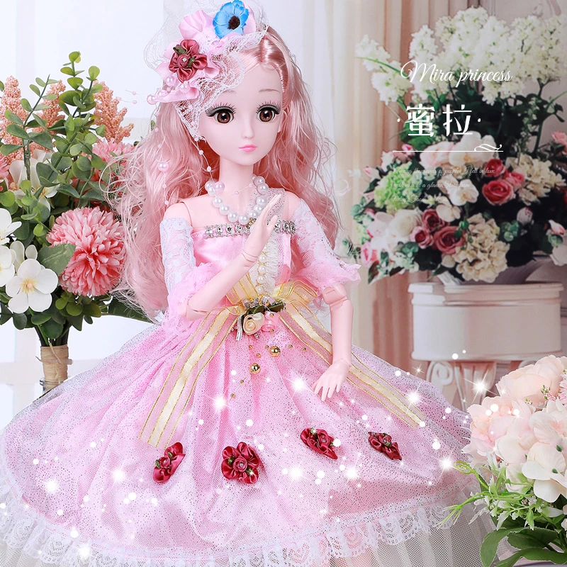 60厘米芭比娃娃玩具公主娃娃2023新款爆款会说话娃娃玩具换装玩具