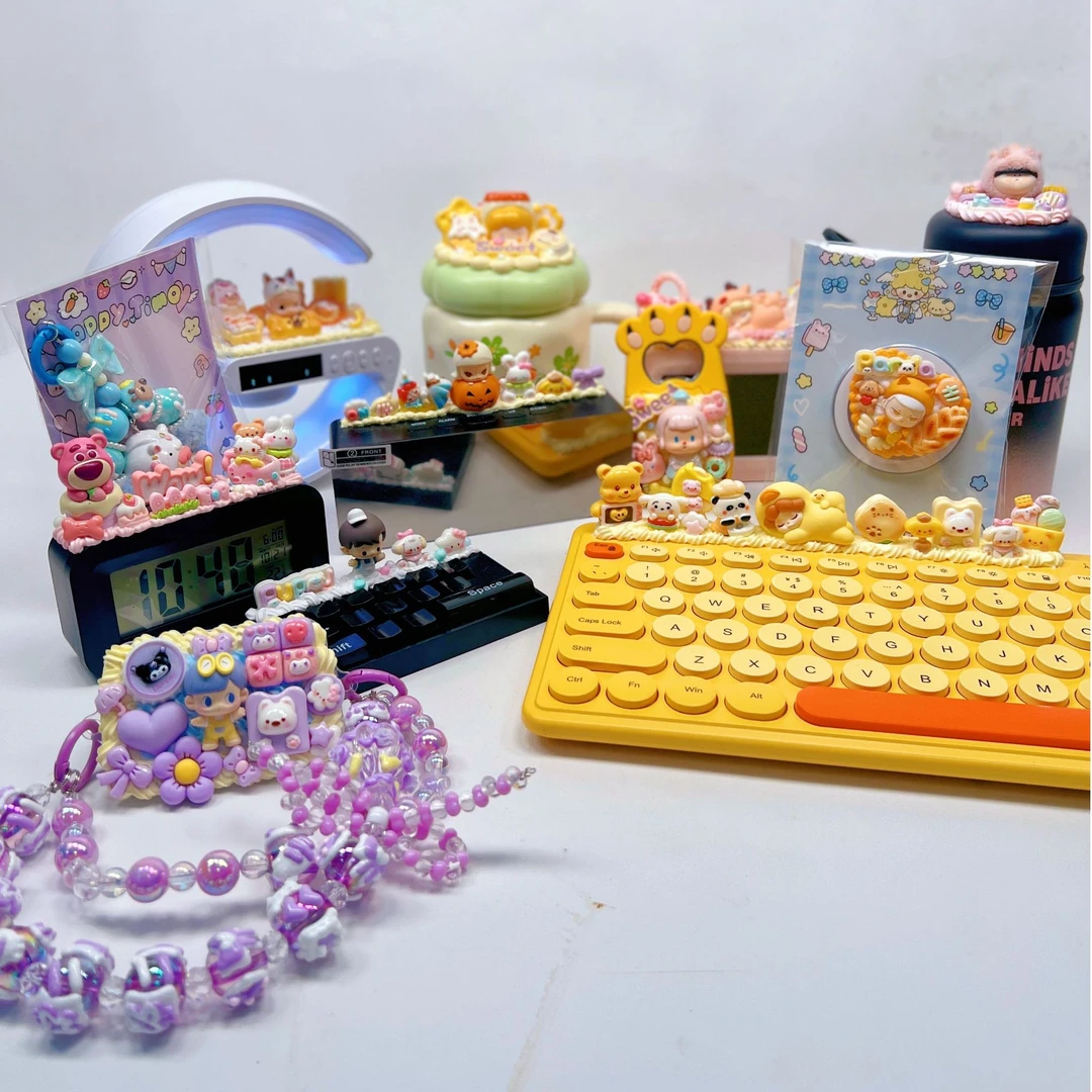 正版萌粒手办奶油胶DIY创意潮玩