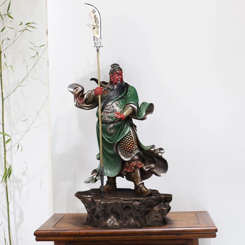 武财神关公家居摆件关羽关二爷铜摆件