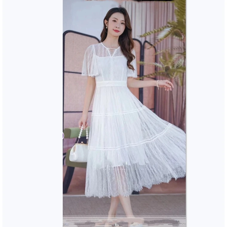 【高端女装】2024新款时尚气质显瘦连衣裙HJ-490