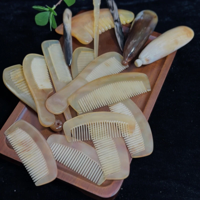 【开播福利】天然牛角羊角梳子 包包梳 直播间选拍