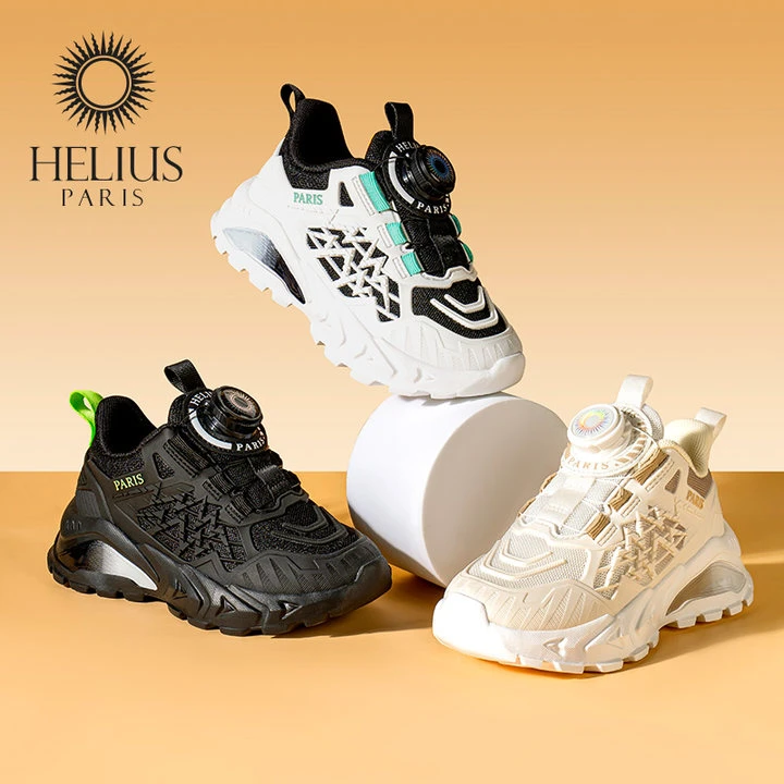 赫利俄斯秋季新款学步鞋男童篮球鞋软底防滑运动鞋免系带C8001