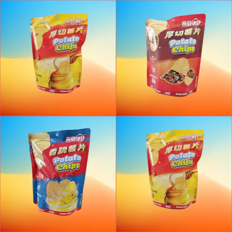 森田町厚切薯片100g*3袋，（口味随机）休闲零食独立小包装
