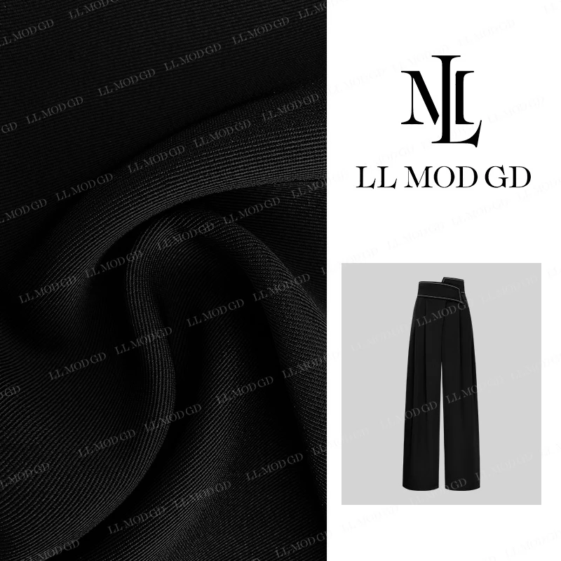 LL·MOD·GD【小蛮腰】2024夏季时尚百搭小众设计感休闲裤YL-252007