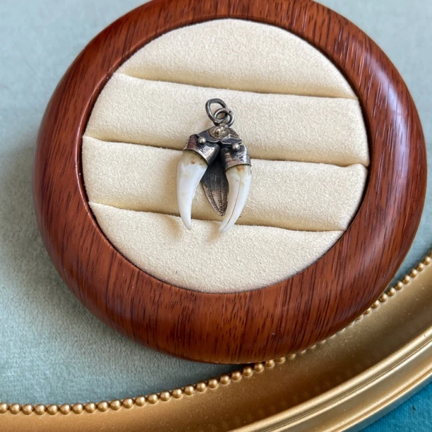 吊坠925银 欧洲回流 古董老银 狩猎风吊坠