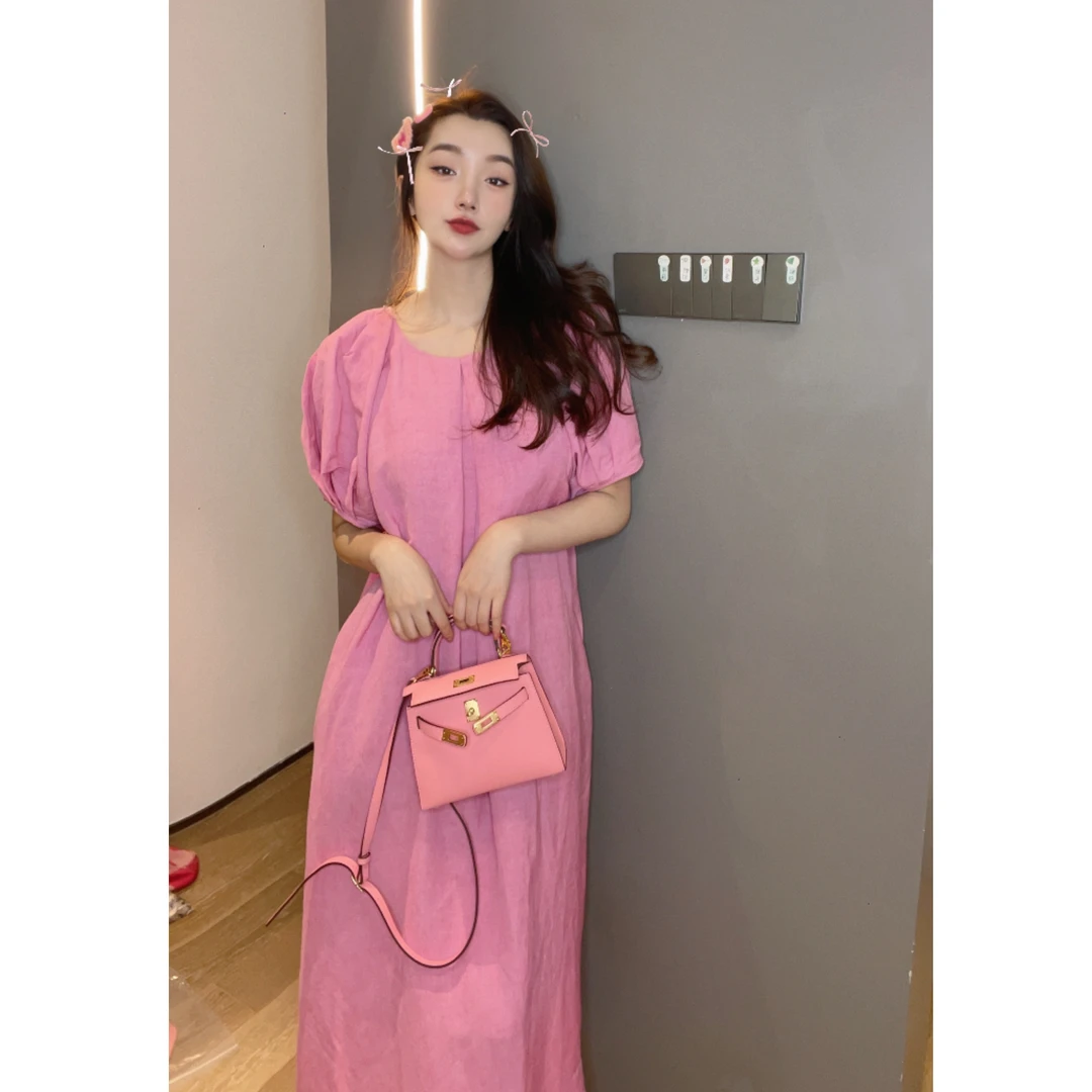小满服饰【乌梅子酱】显瘦百搭甜美减龄气质款连衣裙