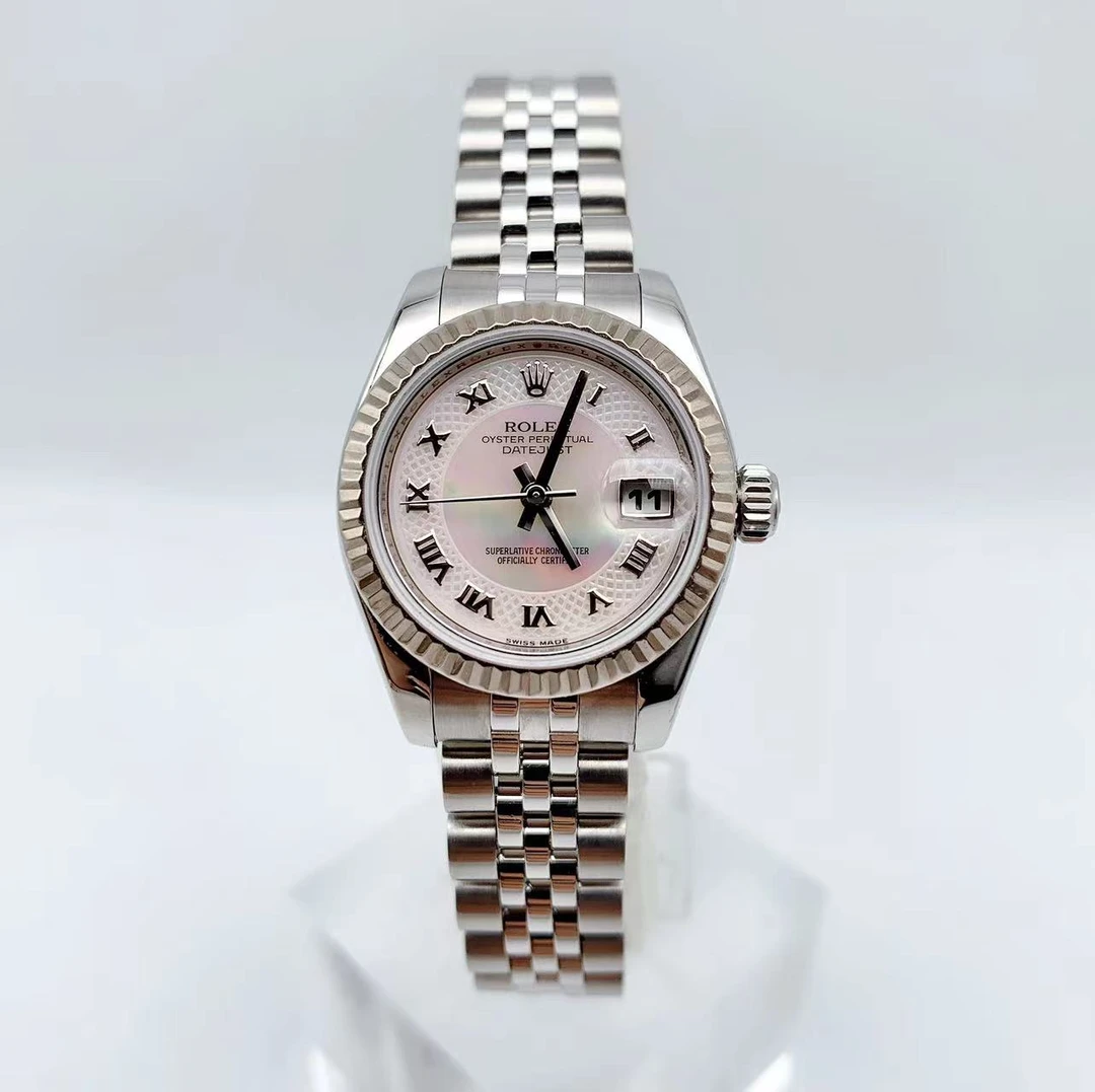 99新 Rolex/劳力士 日志179174 表径26mm 贝母罗马刻 蕾丝圈 单表