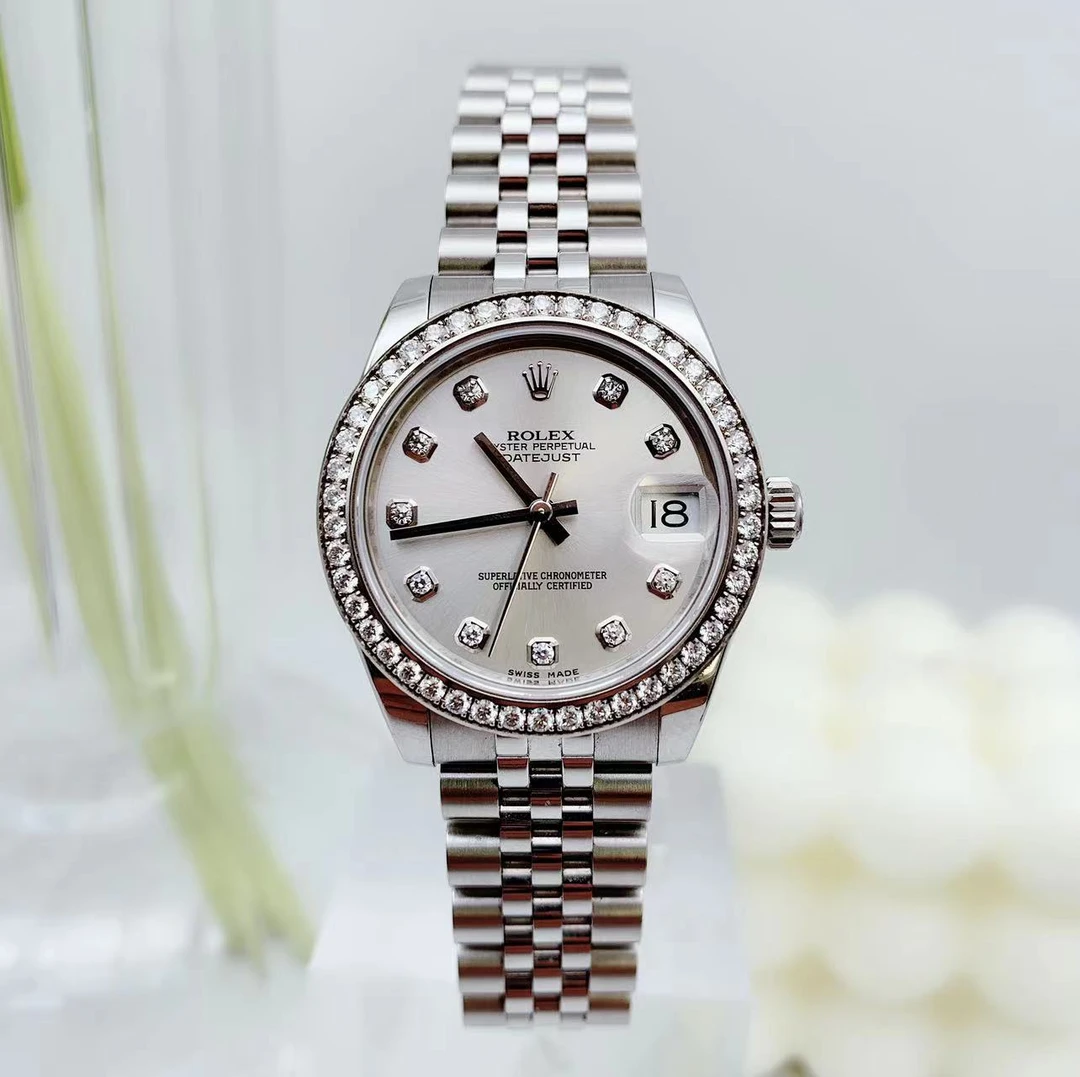 99新 Rolex/劳力士 日志型178384 表径31 内外原钻单表