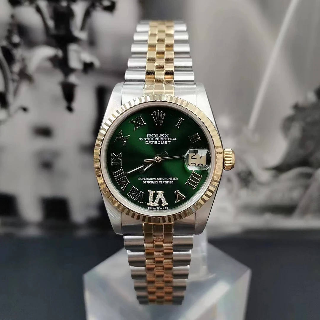 95新 Rolex/劳力士 日志型68273 表径31mm 祖母绿后钻 单表