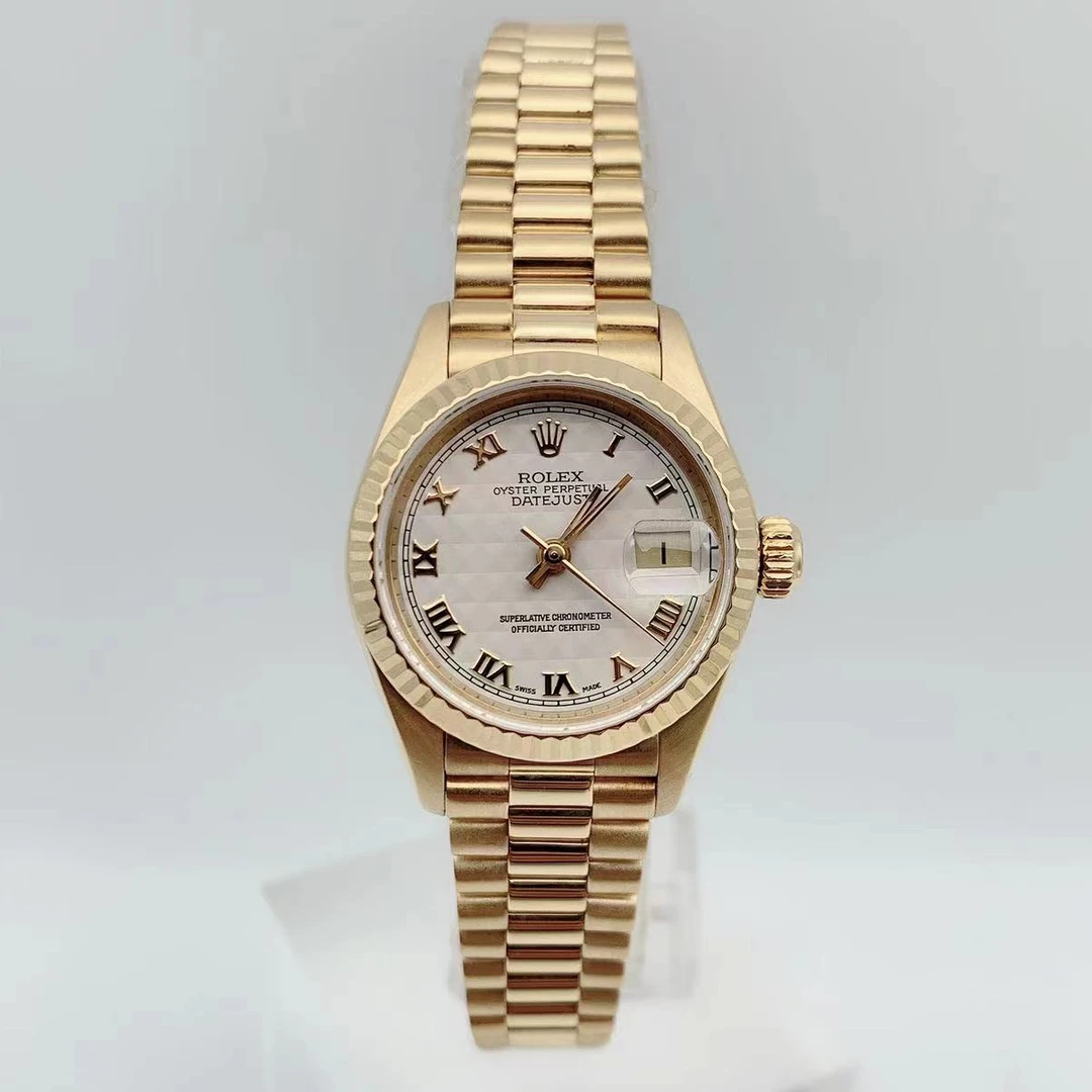 99新 Rolex/劳力士 日志 69178 表径26mm 棋盘格罗马刻度 单表