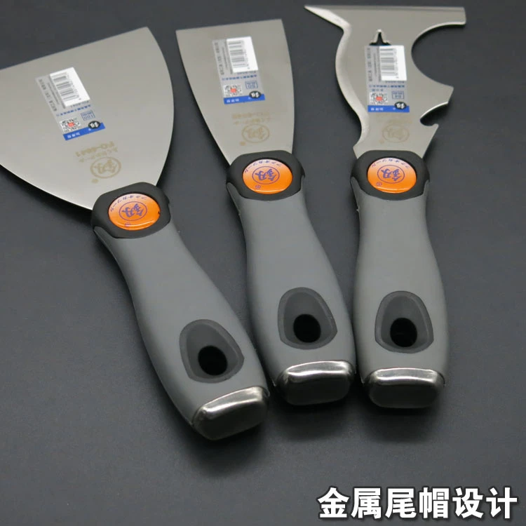 日本冈不锈钢清洁刀油灰刀加厚型铲刀腻子刀粉墙铲刀油漆刮刀